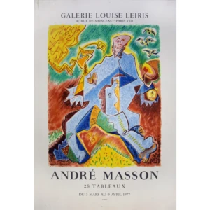 masson-andre-1977-affiche-galerie-leiris-1977