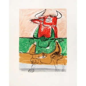 corbusier-eau-forte-aquatinte-unite-planche-19-architecture-decoration-oeuvre-couleur-estampe-moderne
