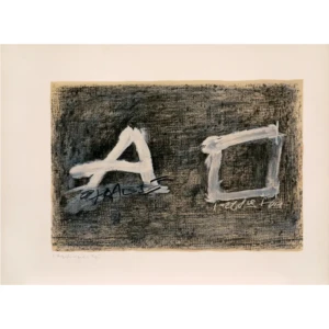 tapies-antoni-a-cortazar-dlm-234-2 - calligraphie - peinture - lithographie