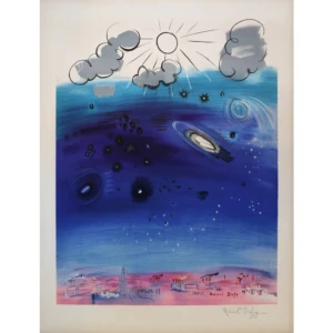 dufy-raoul-paris-sous-les-etoiles-lithographie-fauve-couleurs-musee-art-decoratifs-1952-charles-sorlier-interpretation